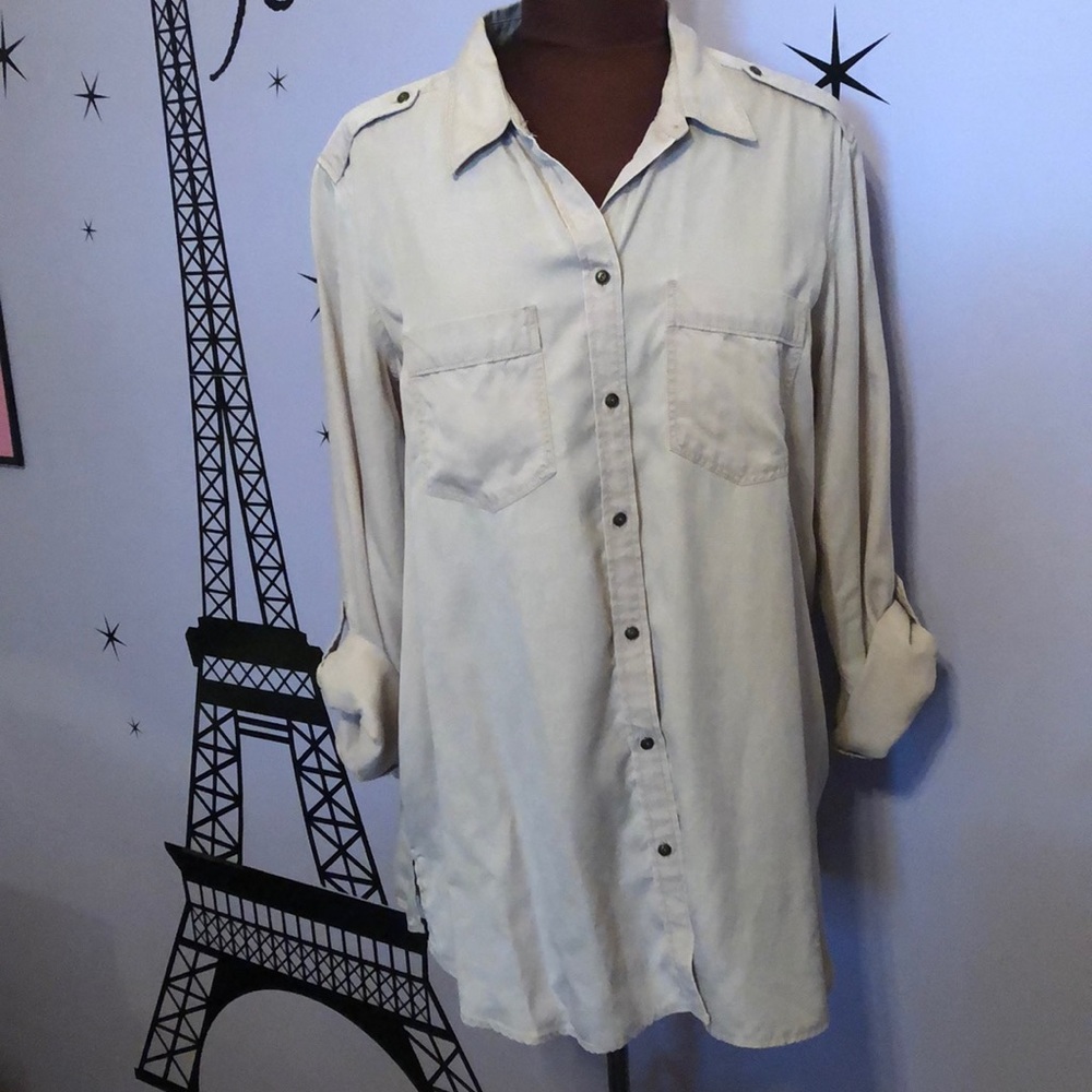 FINAL PRICE! Express Two Pocket Boyfriend Shirt